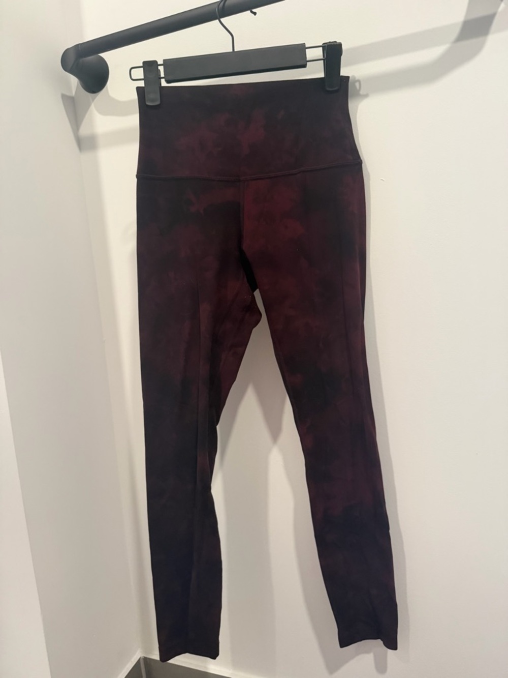 lululemon athletica Burgundy Tie-Dye High-Rise Leggings